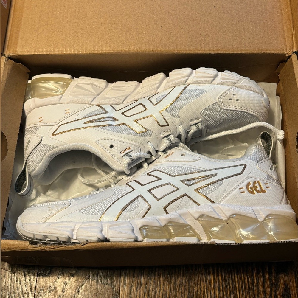 ASICS GEL White and Gold